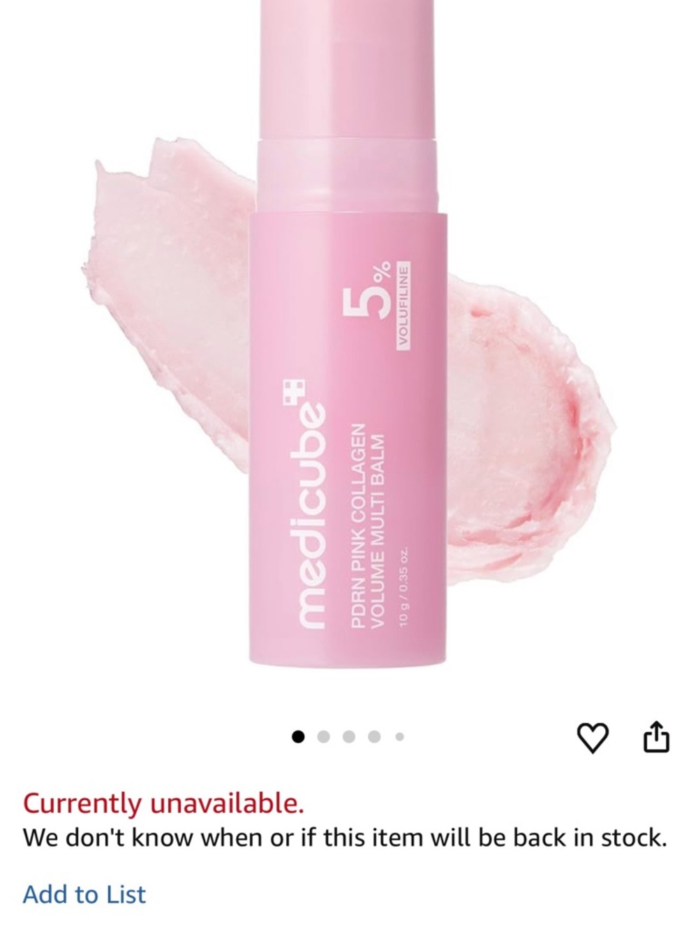 PDRN Pink Collagen Volume Multi Balm – Pink - Picture 2 of 15